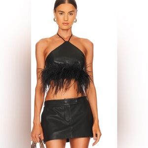 LAMARQUE Leather Halter Top